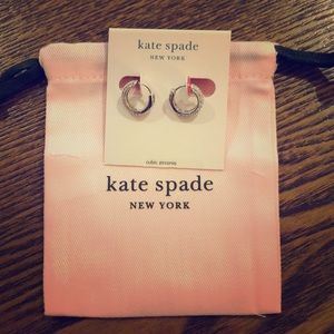 Kate spade sparkly hoop earrings